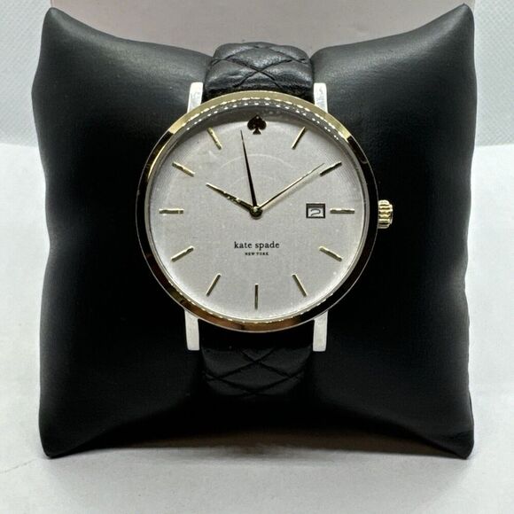Kate Spade New York Metro 0125 Women's Black Leather Analog Dial Watch JNA121